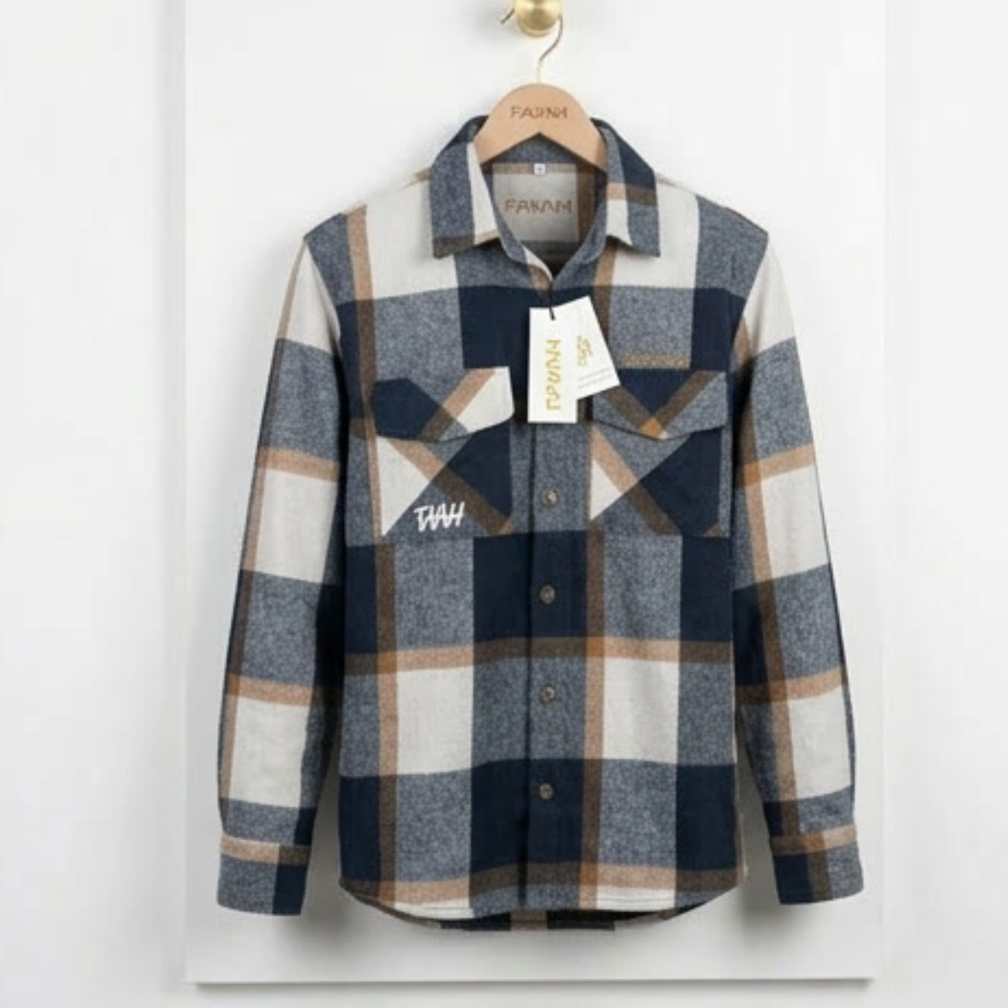 CORDELL BRUSHED FLANNEL PLAID LIGHTWEIGHT JACKET