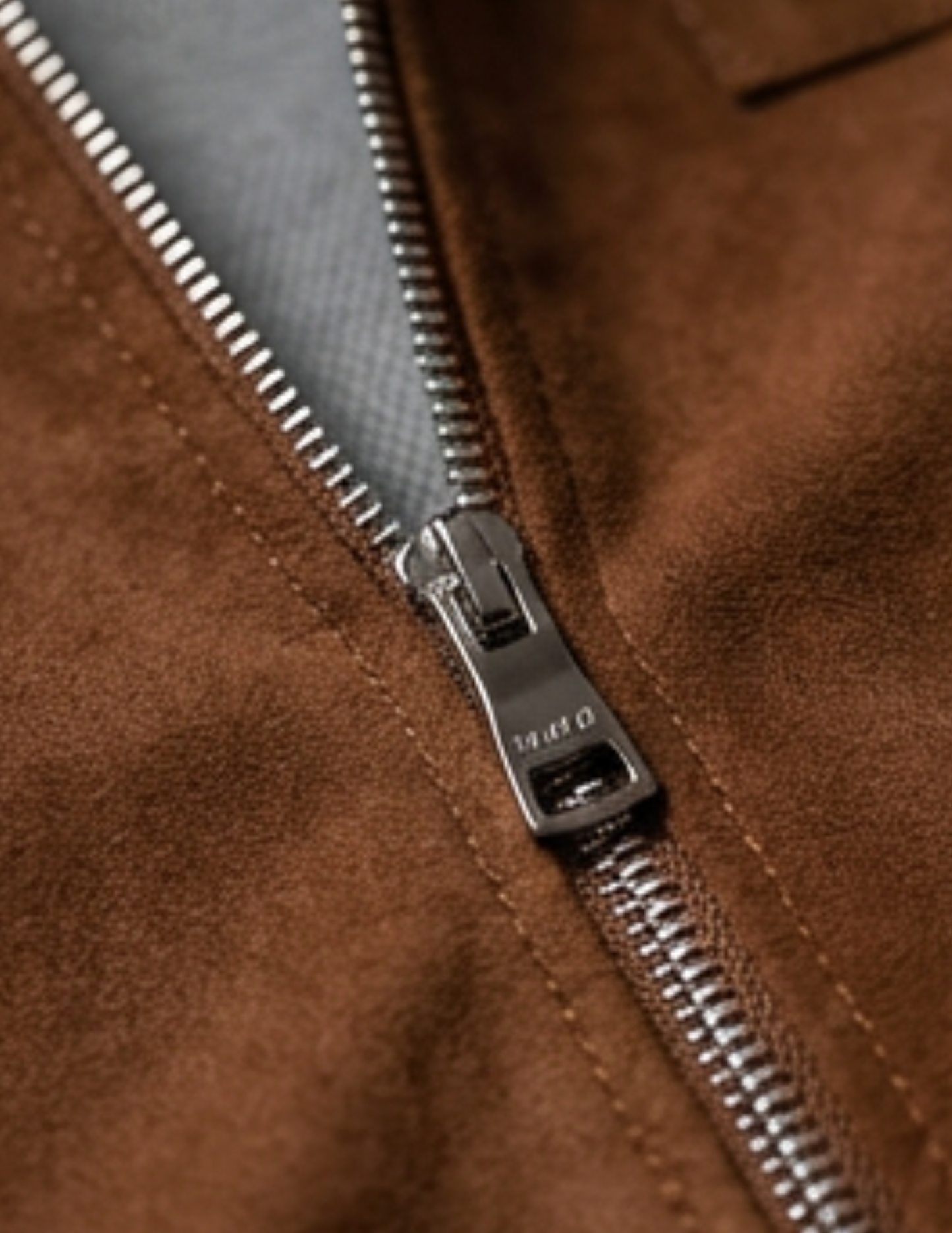 STRETCH SUEDE JACKET CAMEL BROWN