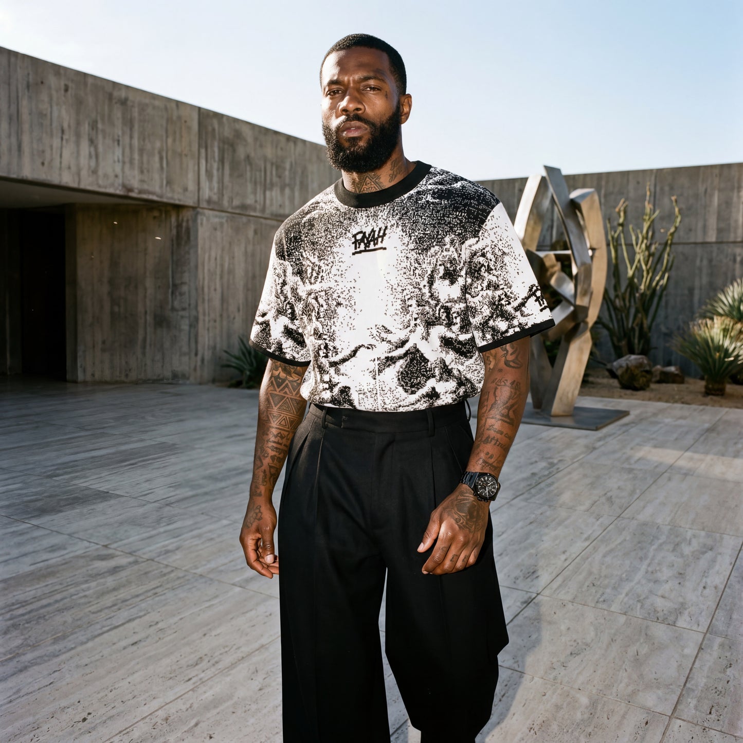 ANGELO Knit Boxy Tee